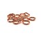 100, 500 or 1,000 Pieces: 6 mm Dark Rose Gold Split Double Jump Rings